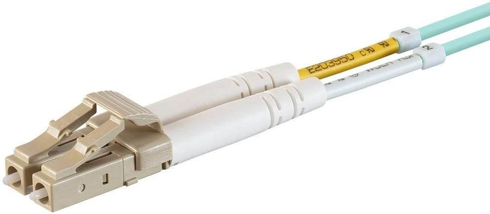Monoprice OM3 Fiber Optic Cable - 30M (Meter) - LC/UPC-LC/UPC Multi Mode Duplex 50/125 Type 2.0mm PVC