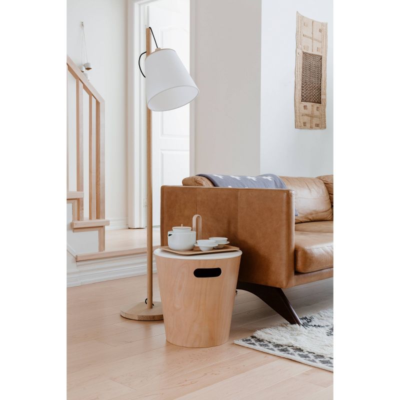 Woodrow Storage Stool Wood - Umbra