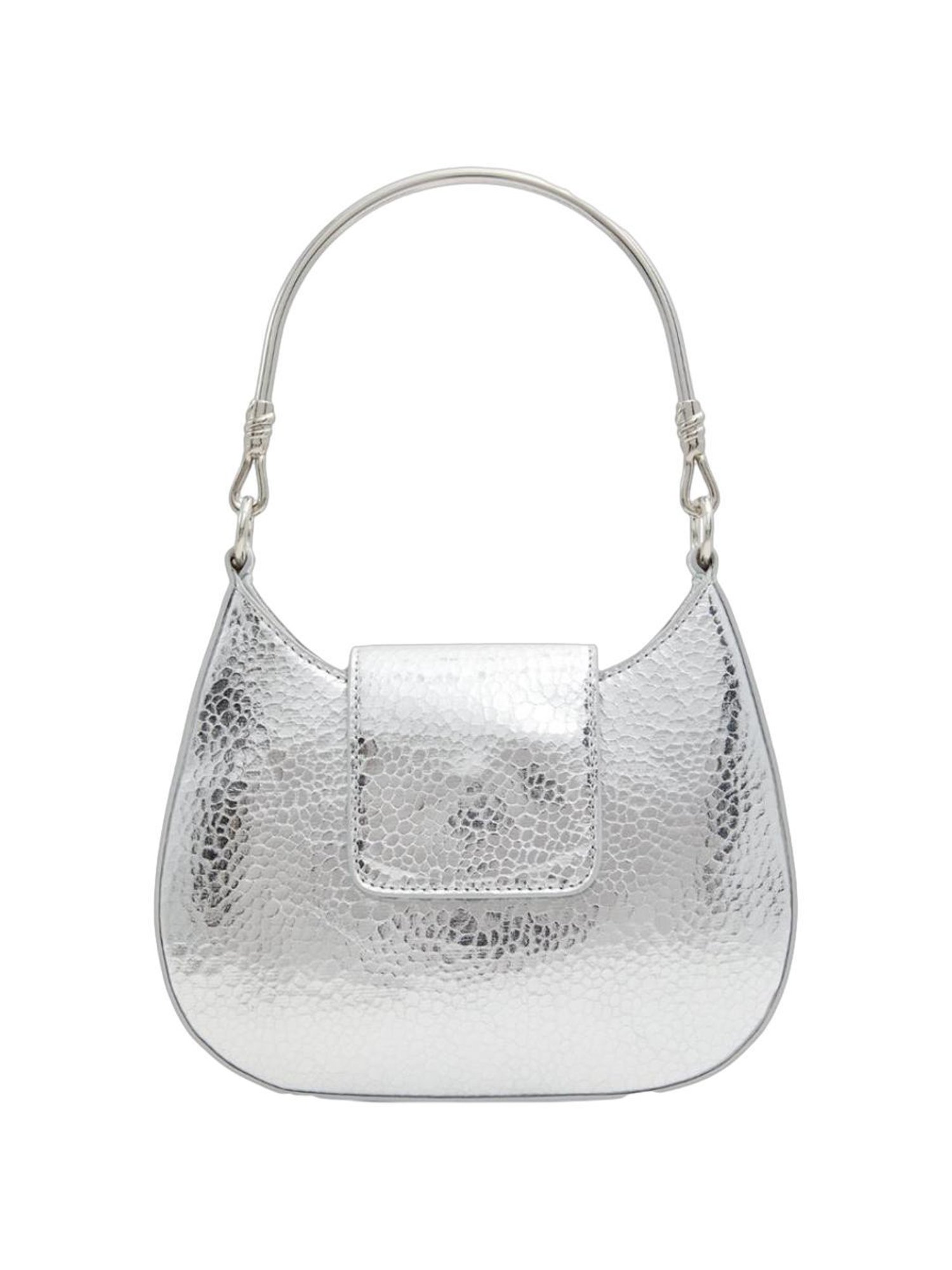 Call It Spring Silver Solid Shoulder Handbag