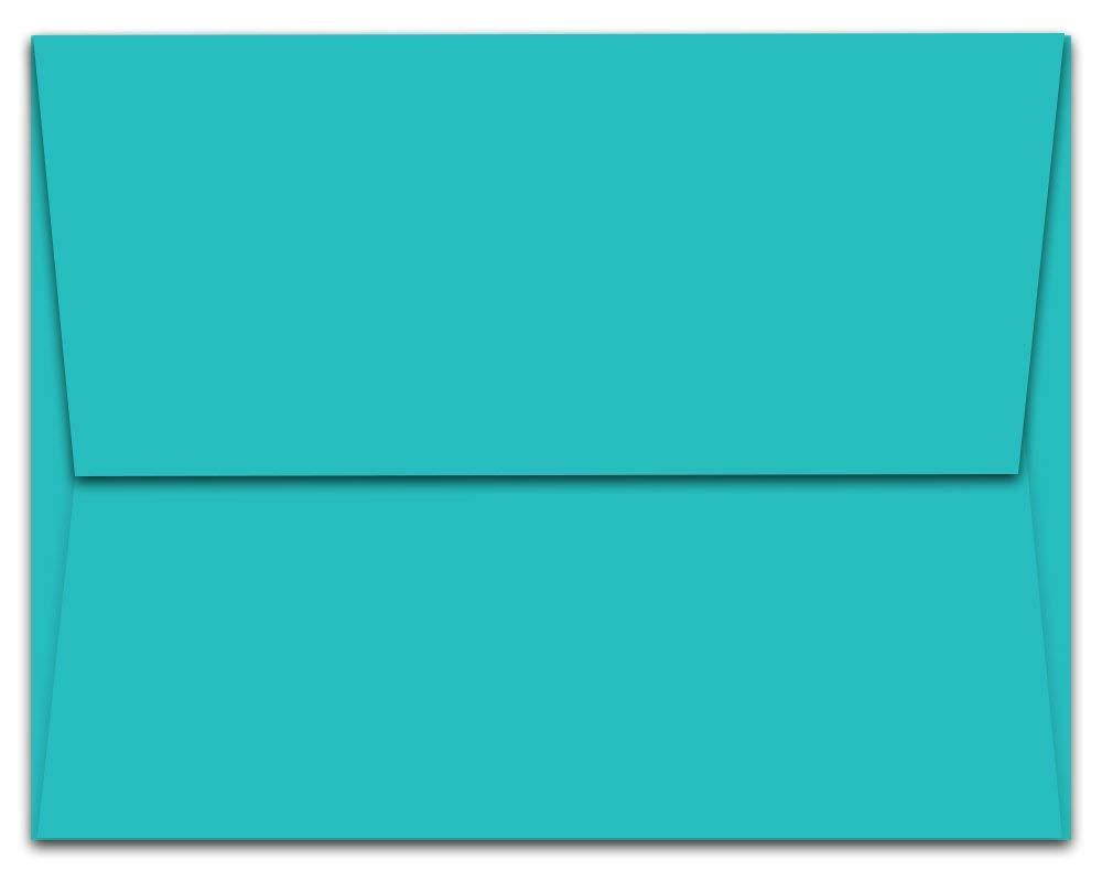 Bright Painted Thank You - 36 Thank You Note Cards - Blank Cards - Aqua Blue Envelopes Included