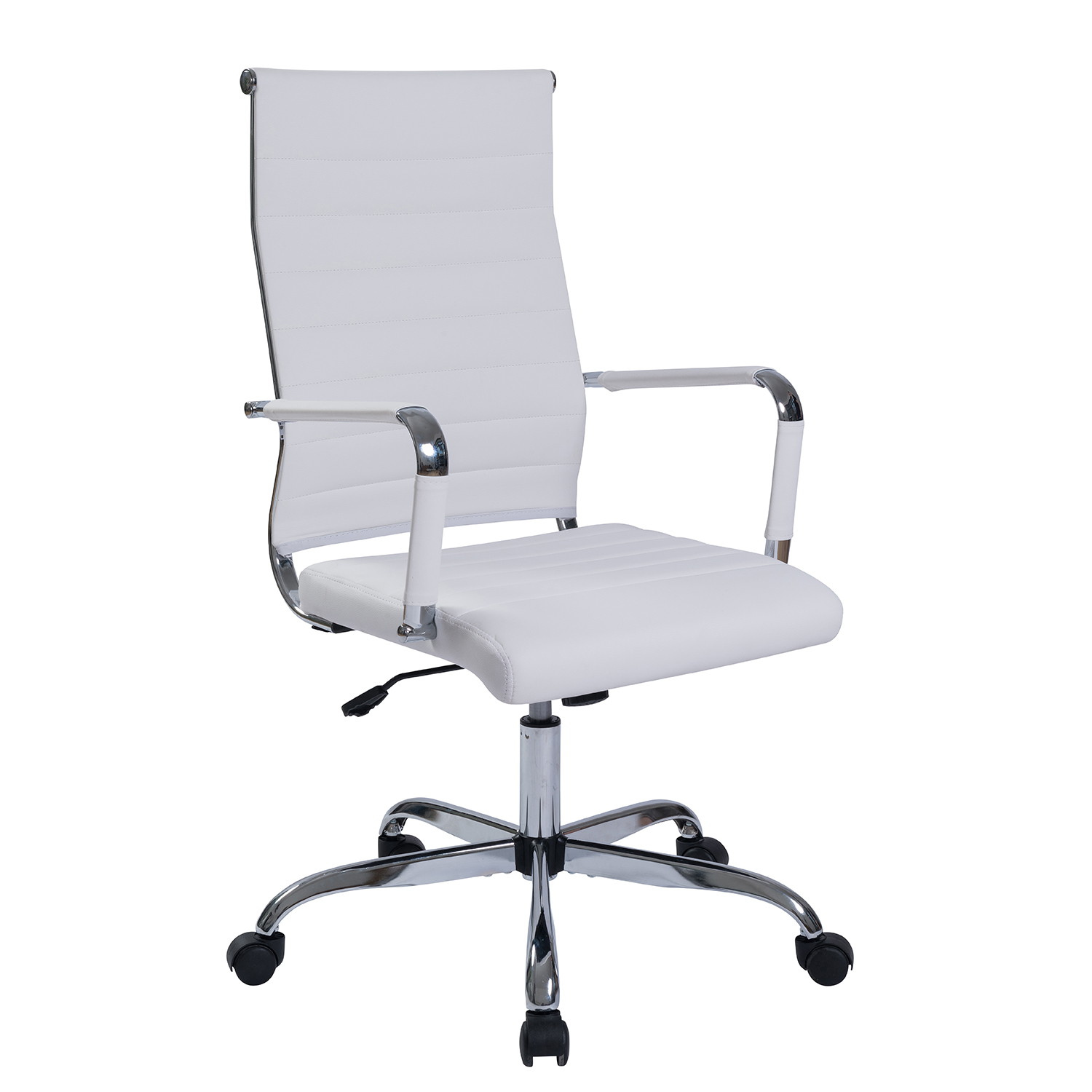 Walsport Adjustable High Back Ergonomic Office Chair Swivel Computer Desk Chair with Armrest White