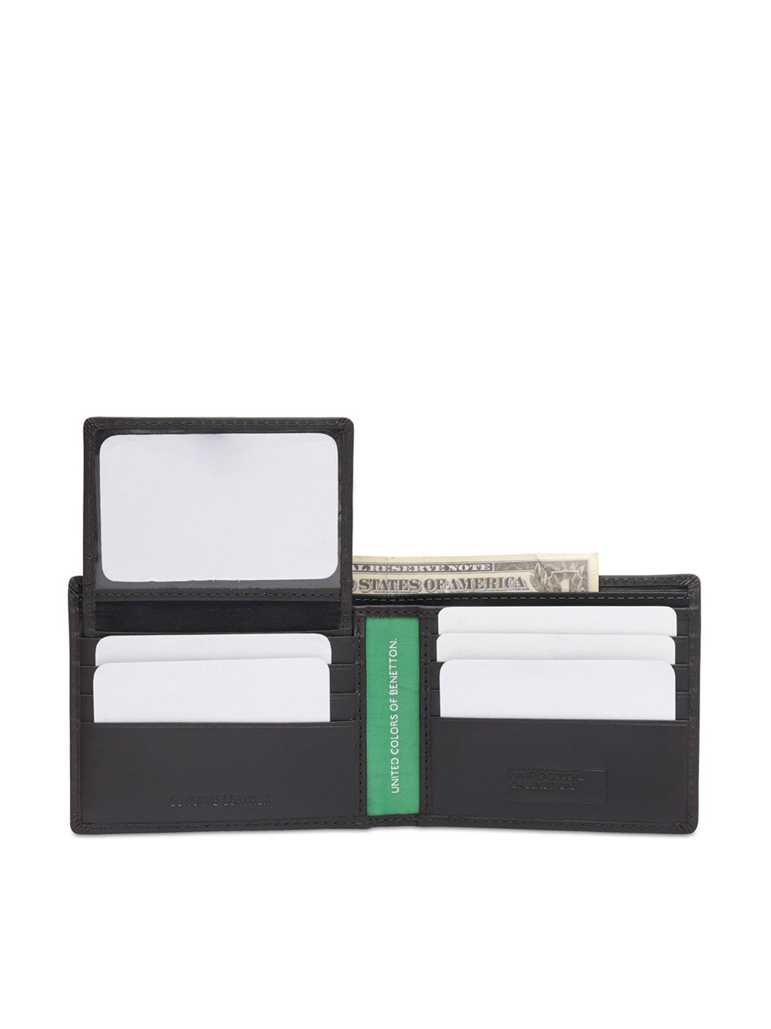 United Colors of Benetton Rembla Black Casual Leather Bi-Fold Wallet For Men