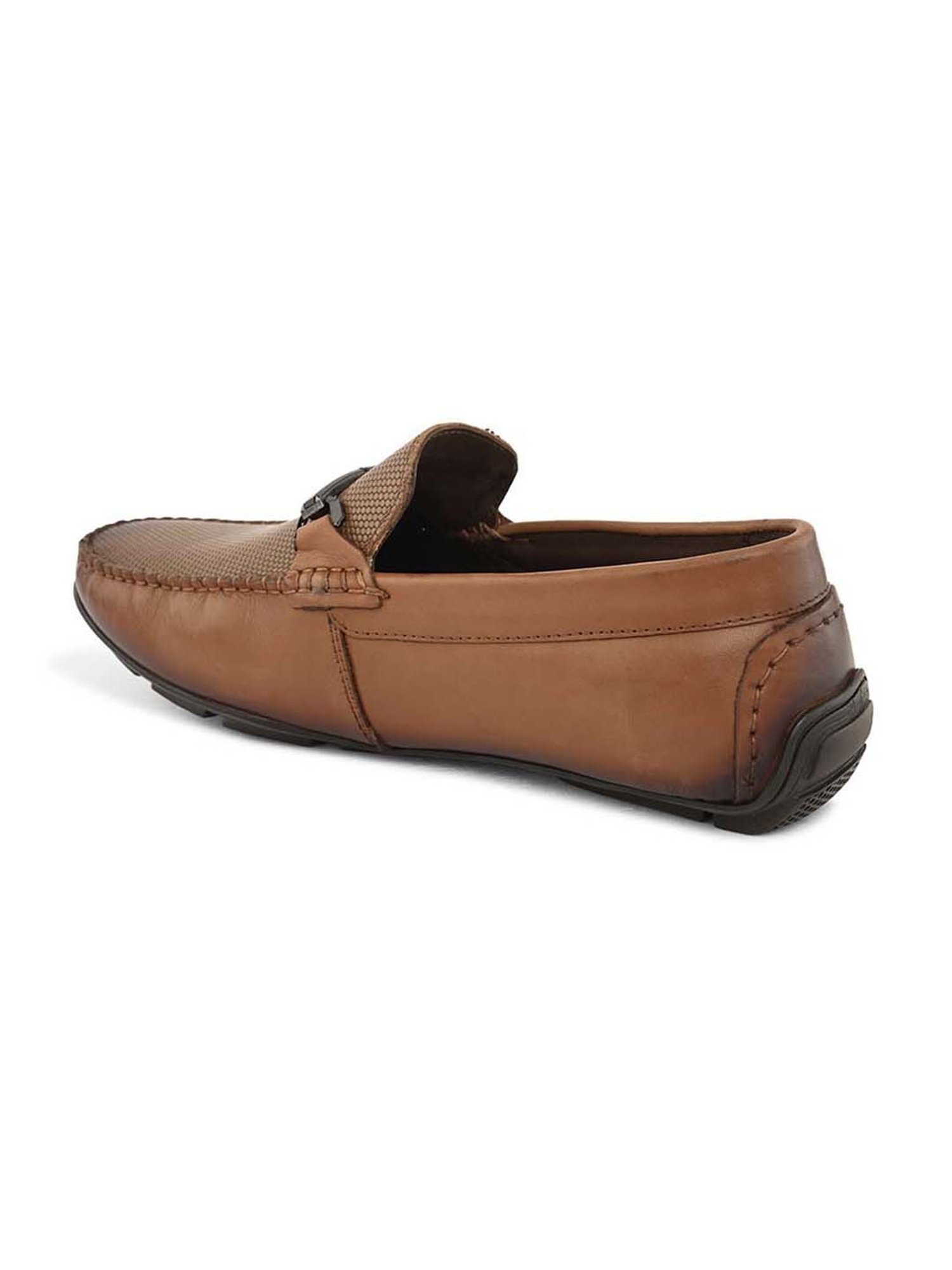Pelle Albero Men's Tan Casual Loafers