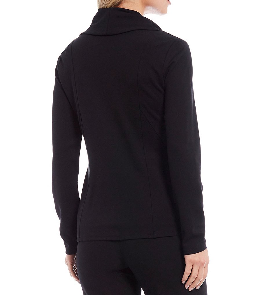 Donna Karan New York Drape Front Ponte Flyaway Jacket