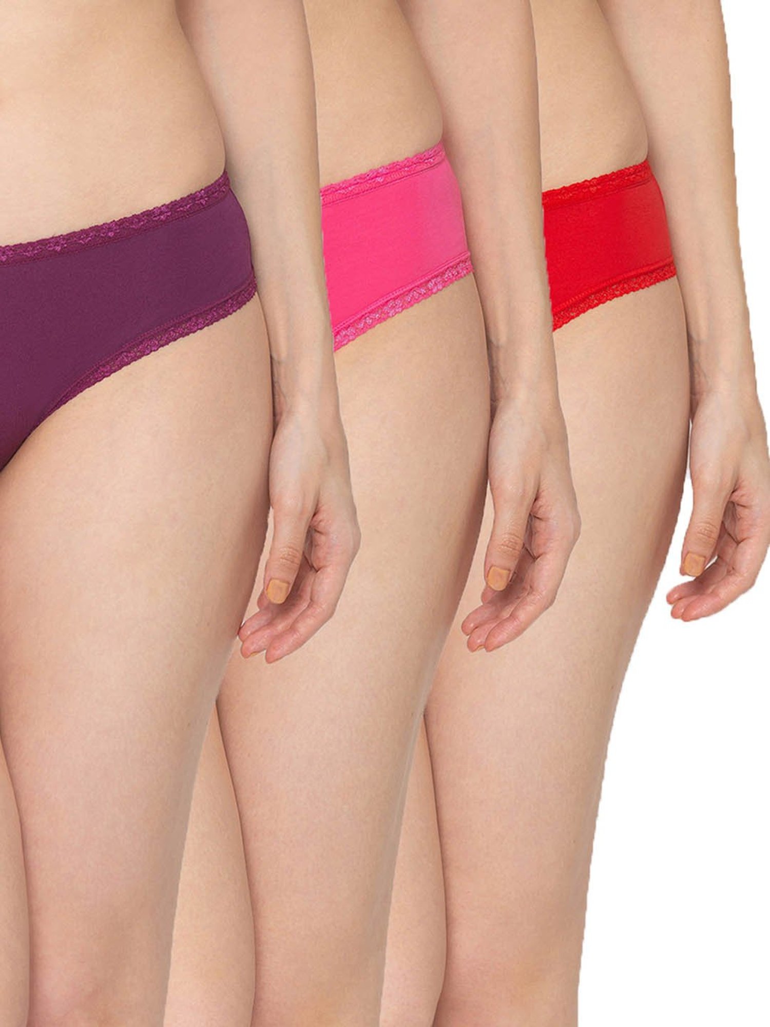 Candyskin Multicolor Cotton Bikini Panty -Pack of 3