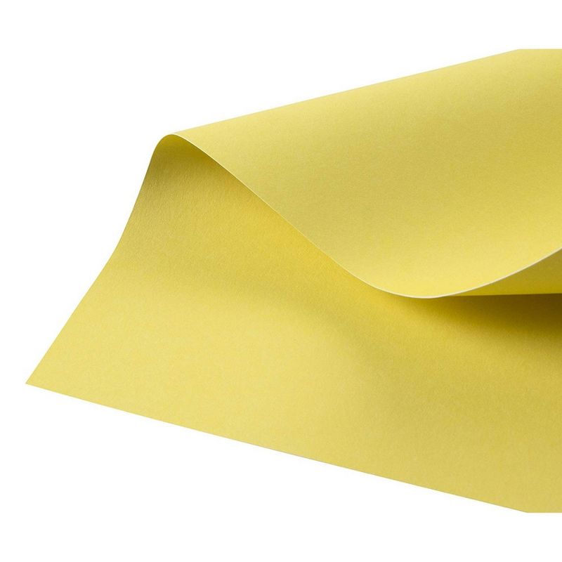 Sustainable Greetings 50-Count Yellow Cardstock Card Stock Paper for Brochure Laser Printer, A4 Letter Size 8.5 x 11 in.