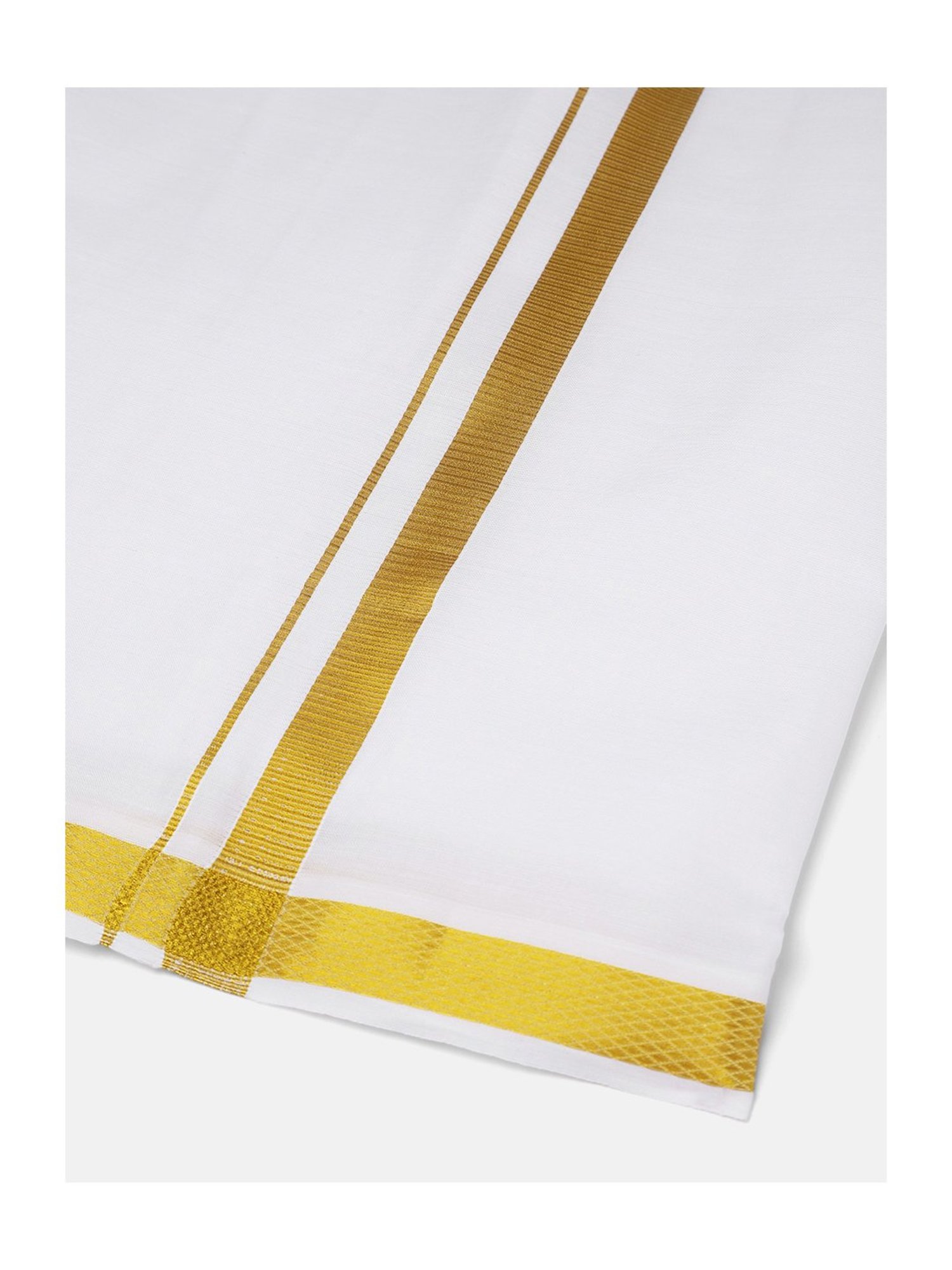 THANGAMAGAN Kids White Solid Dhoti