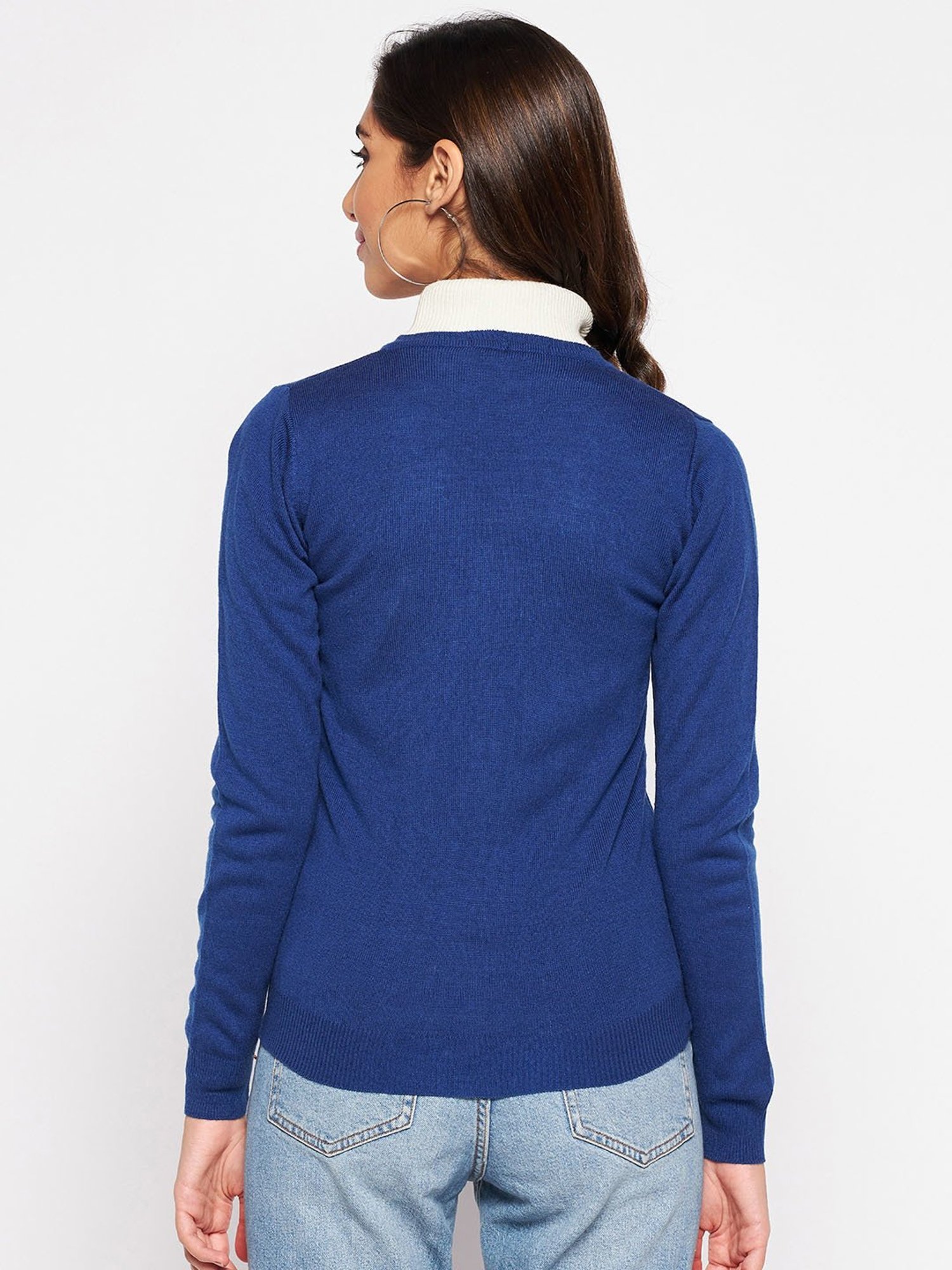 Crozo By Cantabil Blue Cardigans