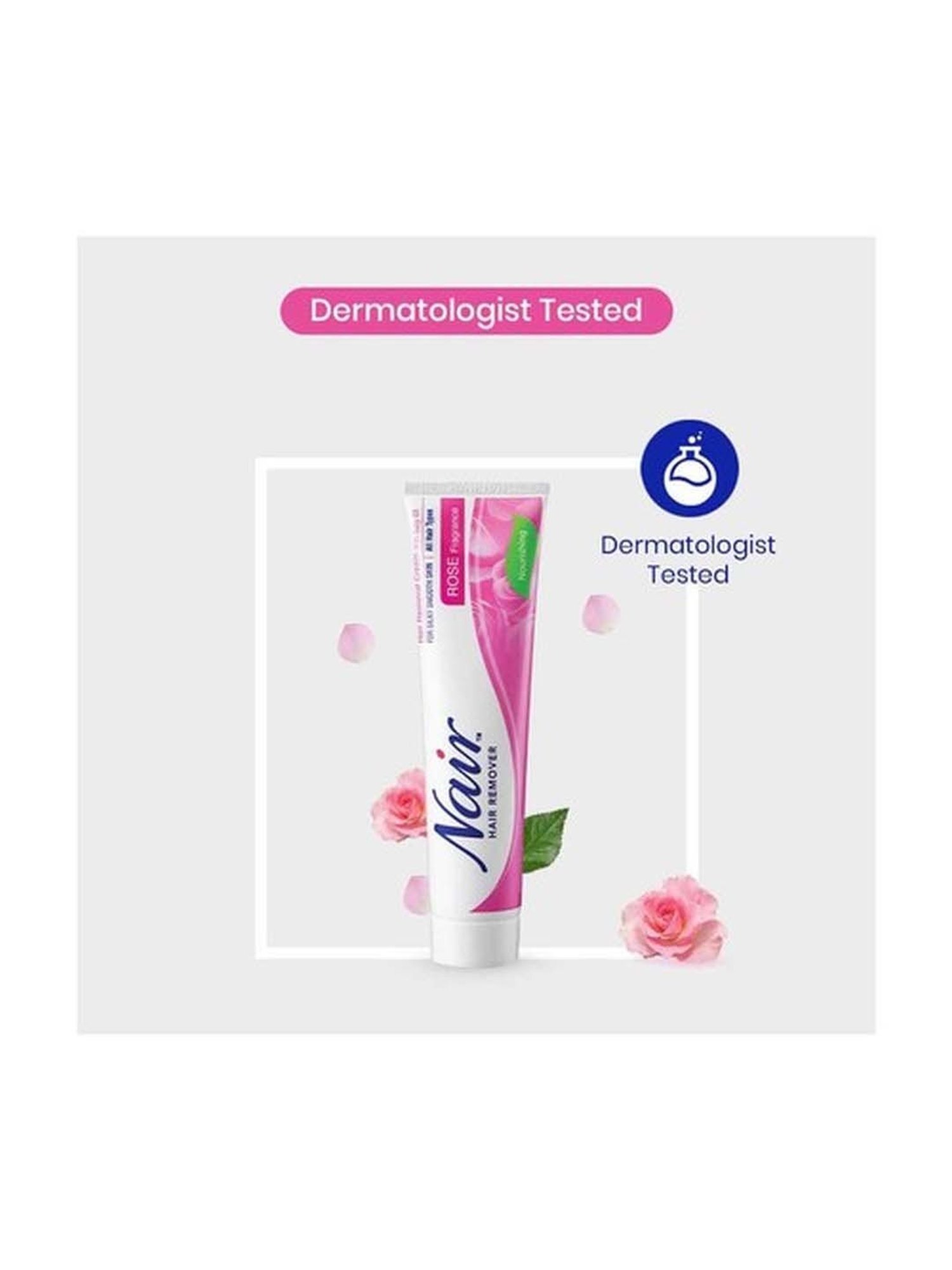 NAIR Hair Remover Cream - Rose Fragrance - 110 gm