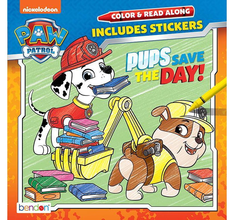 PAW Patrol Color & Read Book