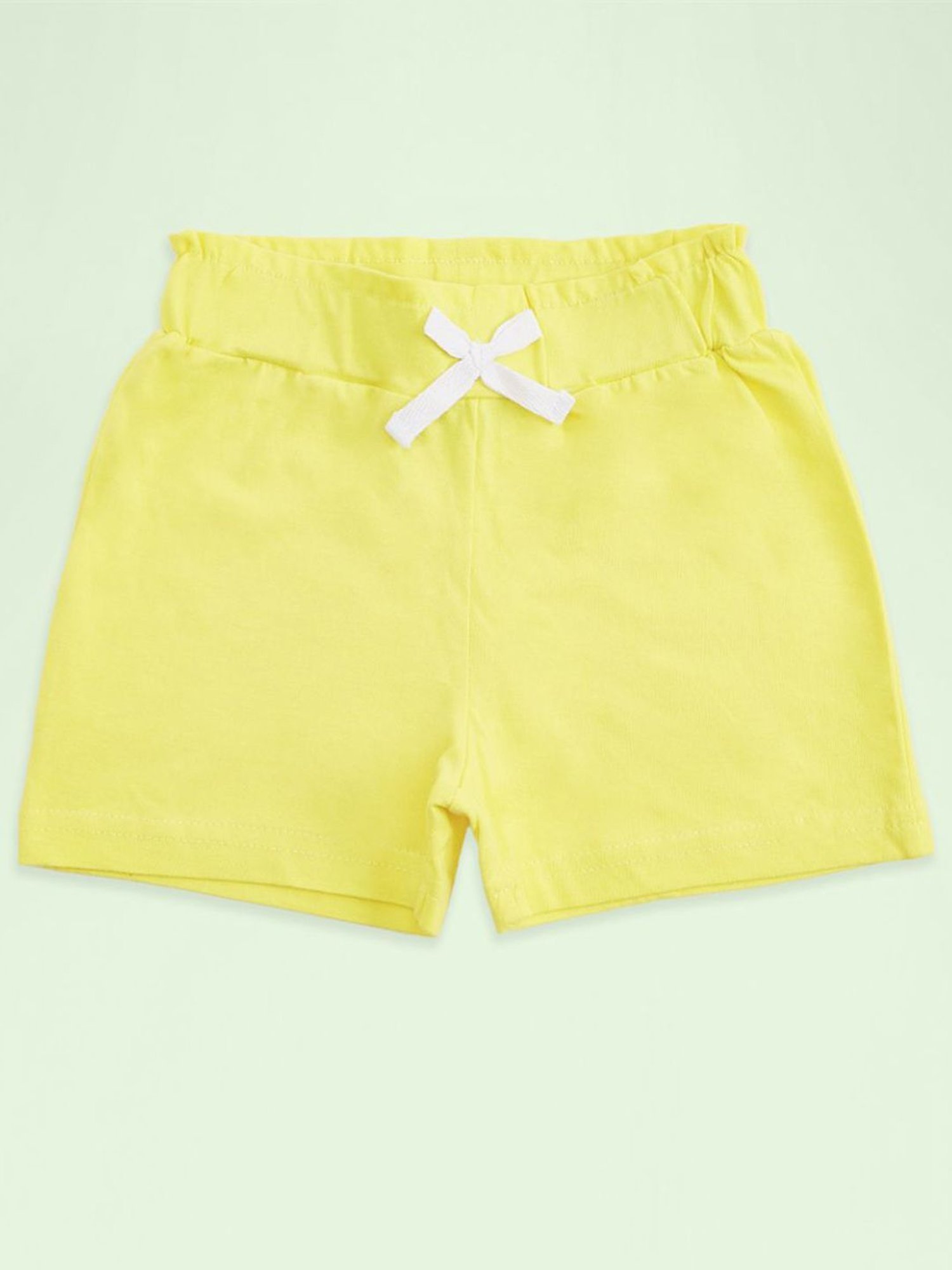 Pantaloons Baby Red & Yellow Cotton Printed Shorts (Pack of 2)