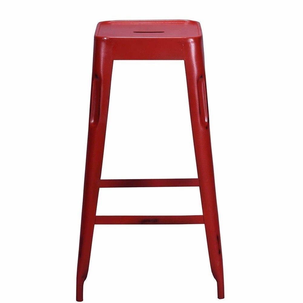 Bastille Bar Stool Red - Iron