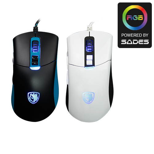 SADES GUNBLADE Gaming Mouse Wired 4-Level DPI 3000DPI 8 Buttons Opto-electronic