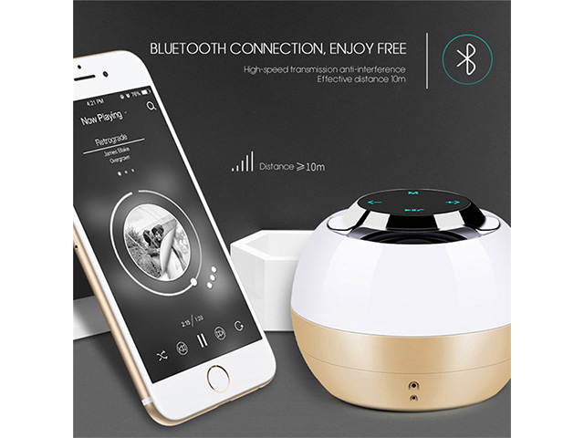 Autofeel Mini Portable Bluetooth Speaker LED Flash Light Bass Wireless HIFI Sound MP3 Speakers Super Bass Loundspeakers Mic Support MP3 Handsfree