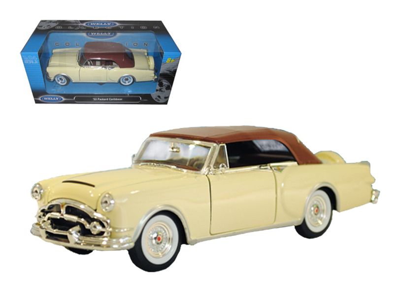 1953 Packard Caribbean Yellow 1/18 Diecast Model Car by Road Signature