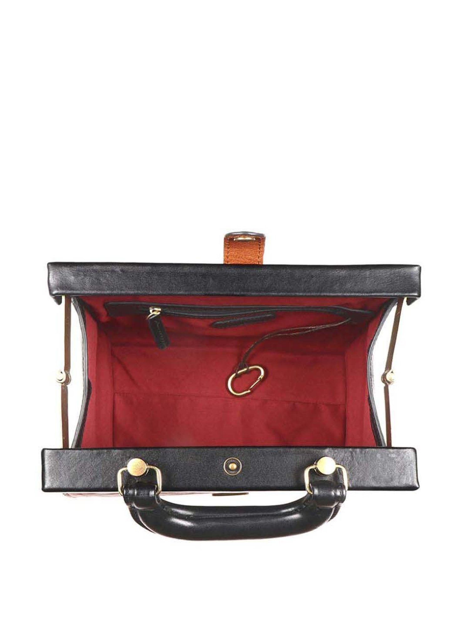 Hidesign Hipsters Tan Retro 01 Solid Medium Doctor Sling Handbag