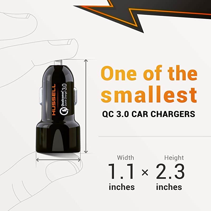 Car Charger Qualcomm Quick Charge 30 Dual USB 54A30W Fast Car Charger Adapter QC 30 3A + Smart IC 24A Compatible with iPhone Galaxy S20 S10 S9 S8 S7 S6 Note LG Nexus etc