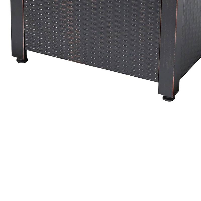 Endless Summer 30 inch Gas Firepit with Lava Rock and Real Slate Mantel