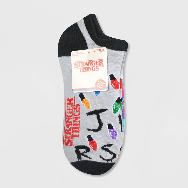 Women's Stranger Things 6pk Low Cut Socks - Assorted Colors 4-10