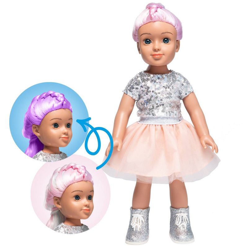 I'M A WOW Ava The Ballerina 14" Fashion Doll with Color-Changing Hair