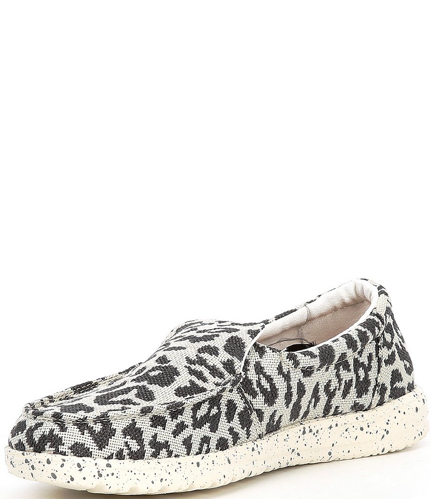 Hey Dude Women's Misty Woven Cheetah Print Washable Slip-Ons