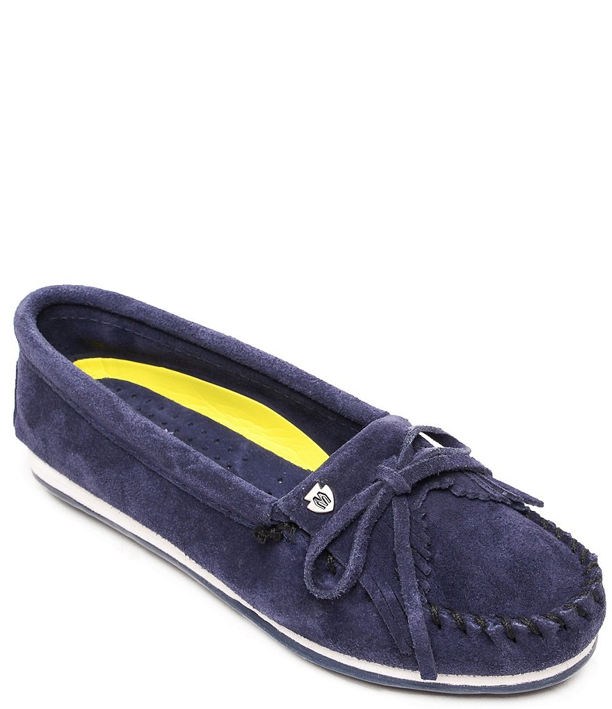 Minnetonka Kilty Plus Suede Moccasins