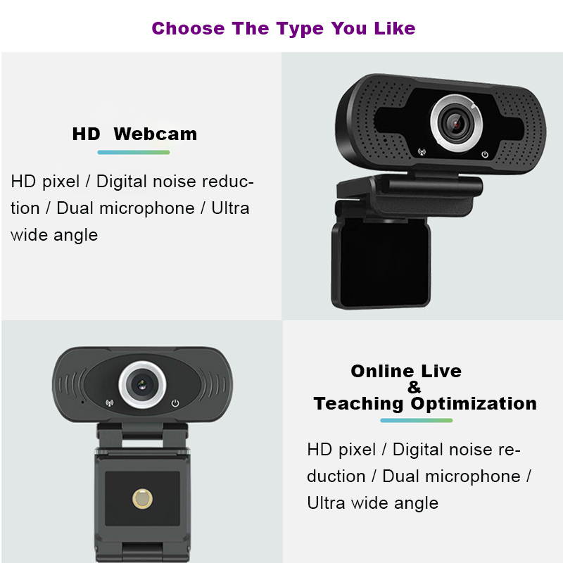 1080P USB Computer Webcam HD Online Teaching Video Teaching Remote Conference Camera Computer Camera Webcam
