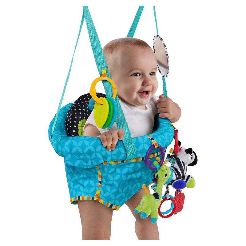 Evenflo Exersaucer Tiny Tropics 2-in-1 Baby Seat + Doorway Jumper