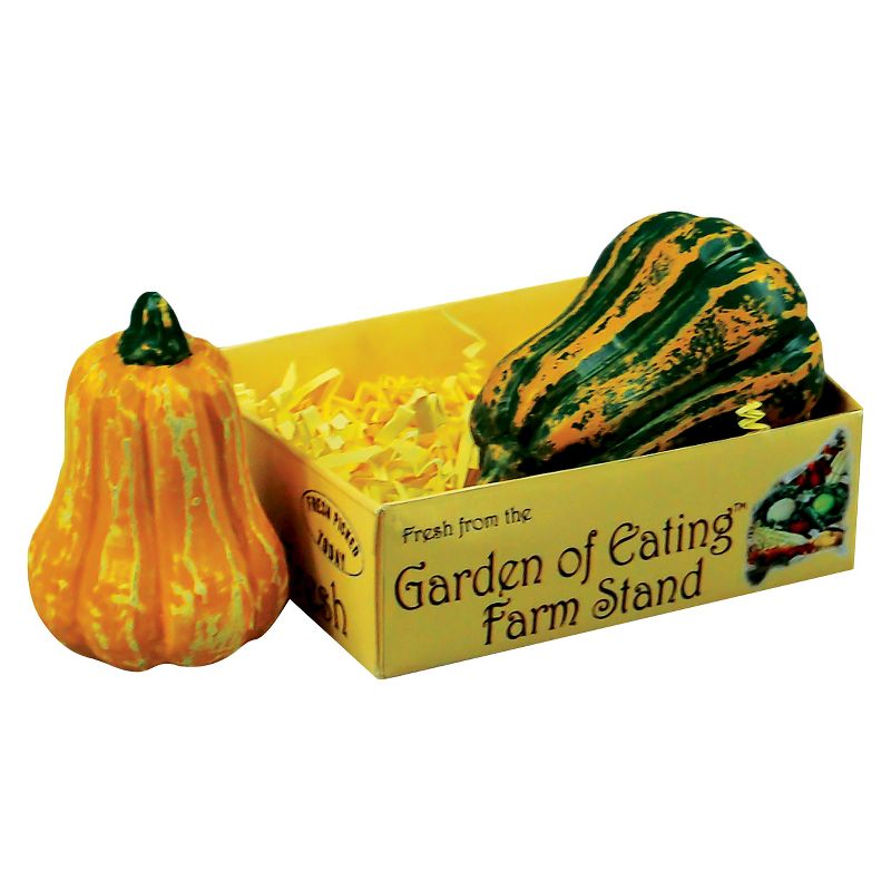 The Queen's Treasures 18 Inch Doll Farm Fresh Kitchen Food Accessory, Set of 2 Gourds Veggie Crate