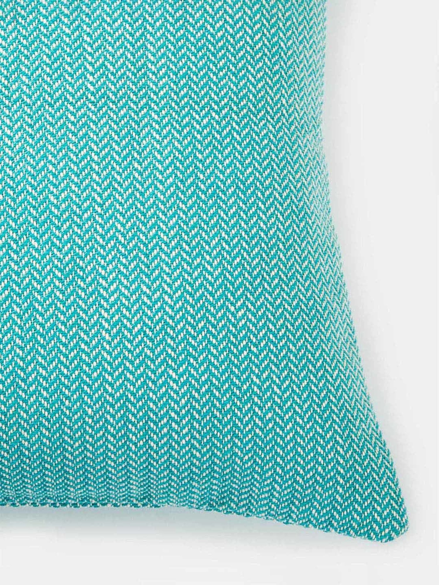 Fabindia Aqua Cotton 72 TC 400 GSM Magnolia Cushion Cover
