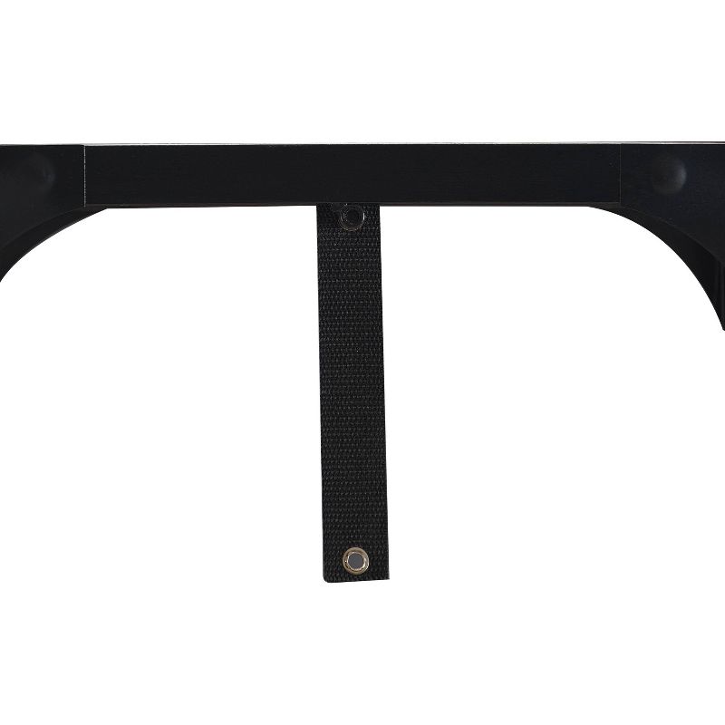 64" Overland Bookshelf Wood and Black Metal - Serta