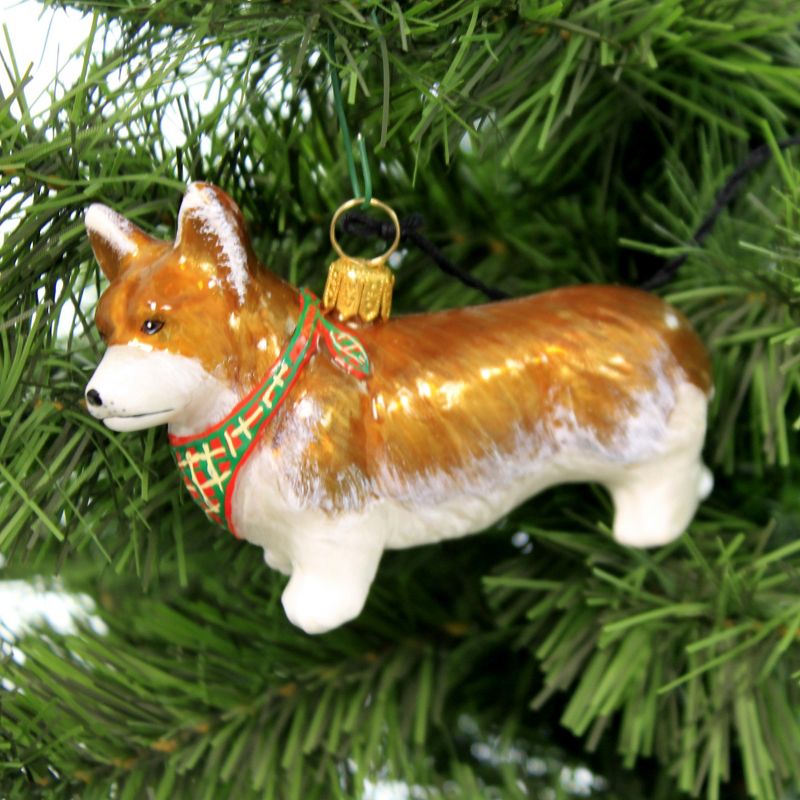 Joy To The World 2.75" Pembroke Welsh Corgi Ornament Pet Set Dog Companion  -  Tree Ornaments