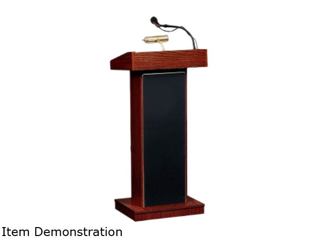 Oklahoma Sound 800X-MY-VA, The Orator Sound Lectern Mahogany Finish