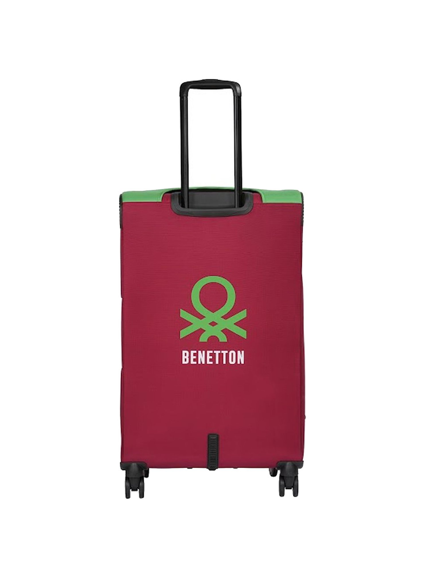 United Colors of Benetton Topaz Red Printed Soft Cabin Trolley Bag - 58.5 Cms