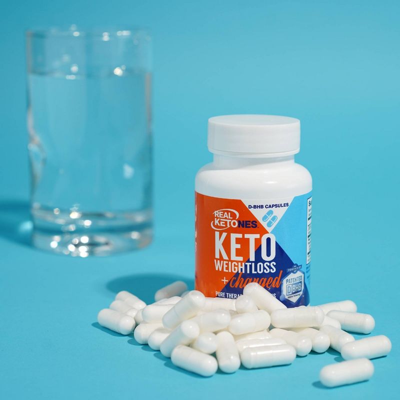 Real Ketones Keto Ignite D-BHB Weight Loss Supplement 2000mg Capsules – 60ct