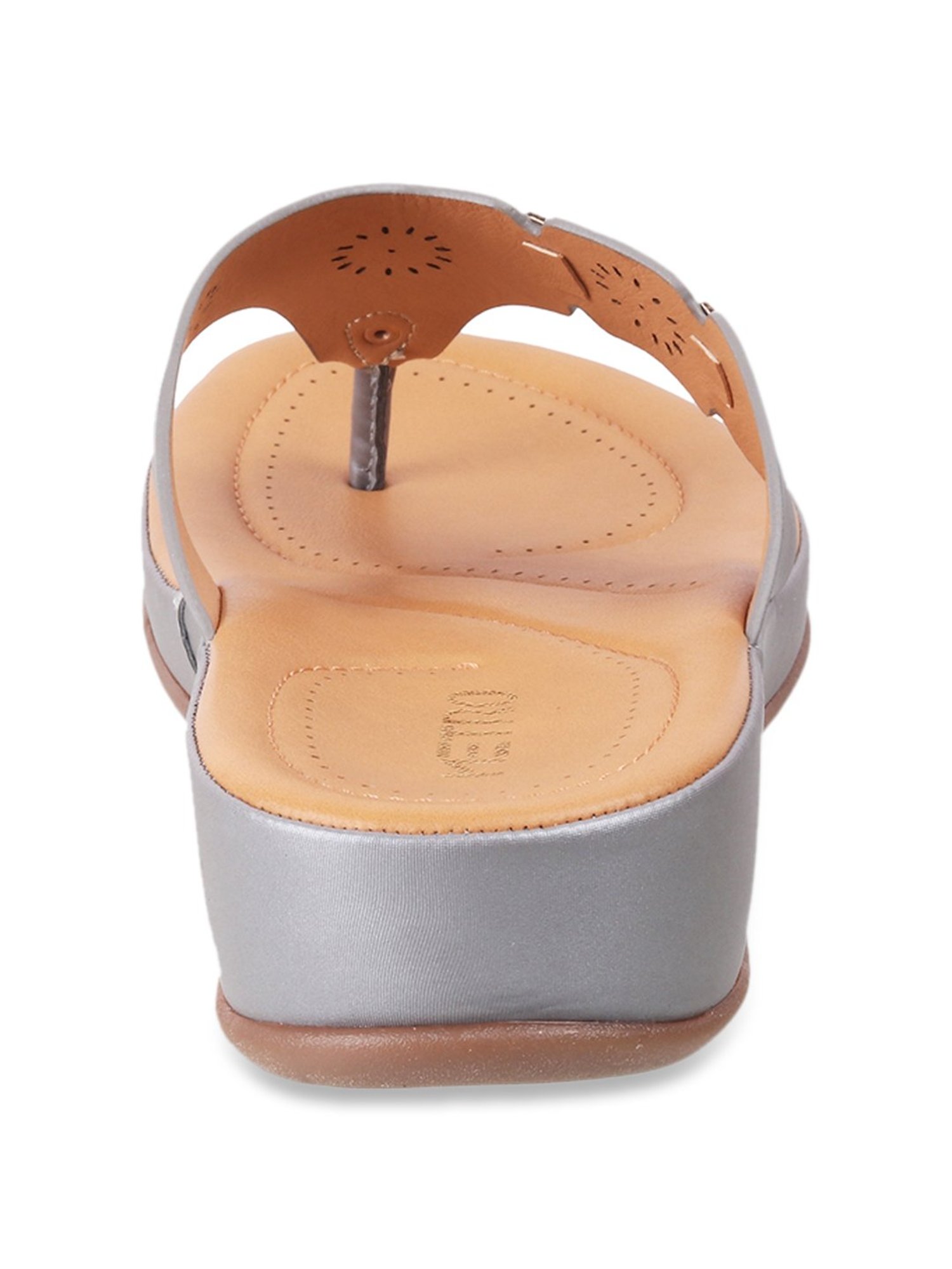 Metro Women's Grey Thong Wedges