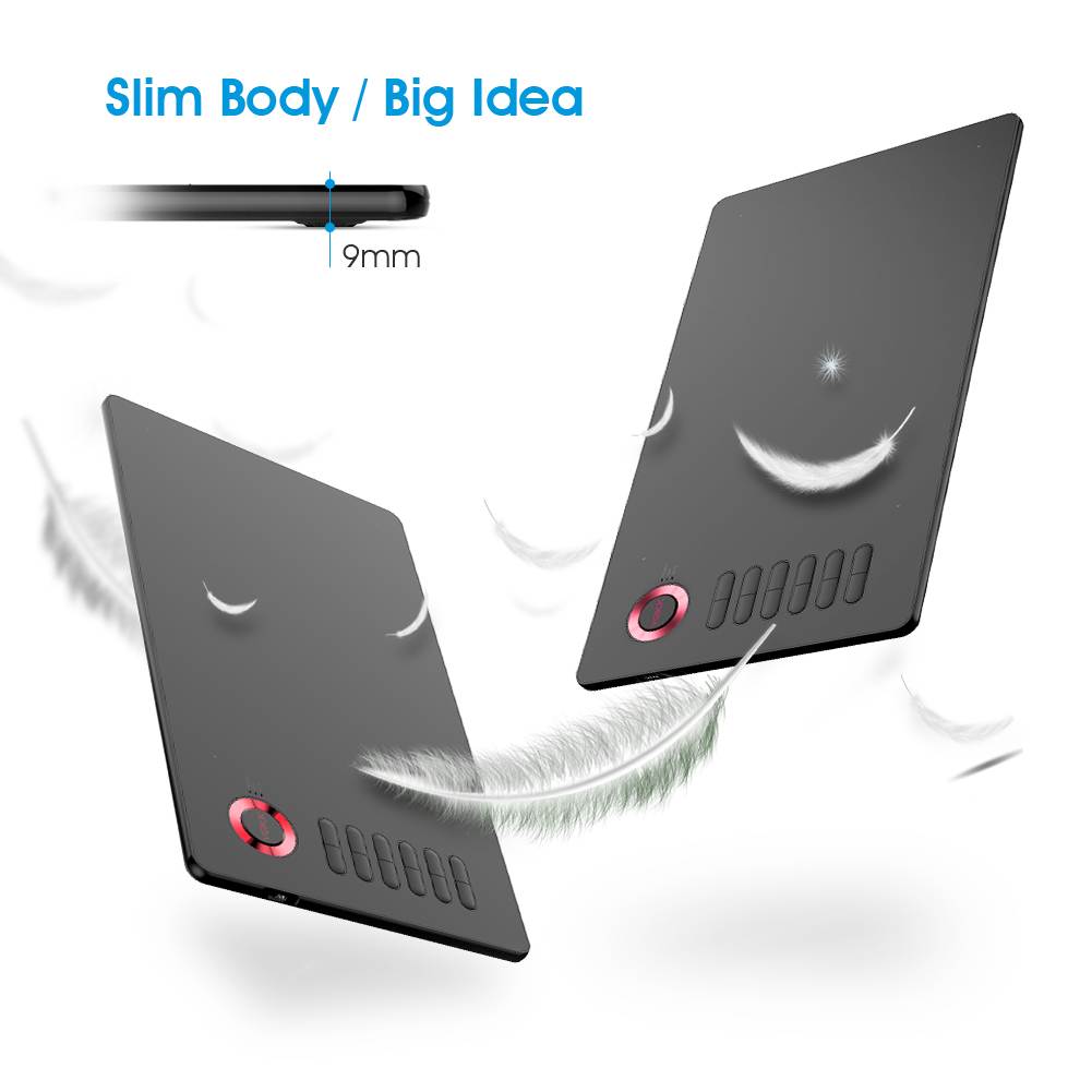 VEIKK A15 Graphic Drawing Tablet 10x6 inch Digital Pen Tablet with Battery-Free Passive Stylus and 12 Shortcut Keys