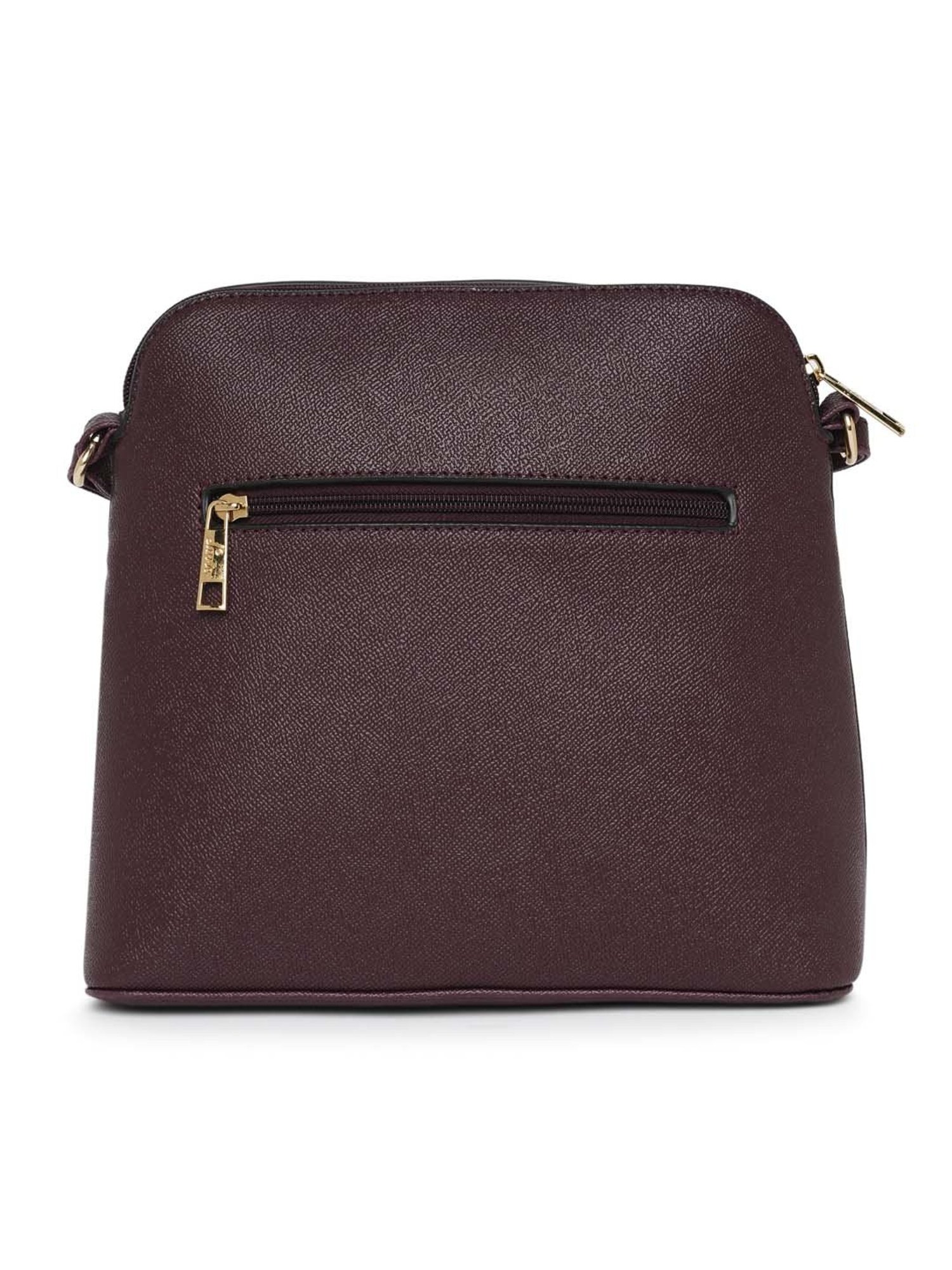 Lavie Wine Solid Sling Handbag