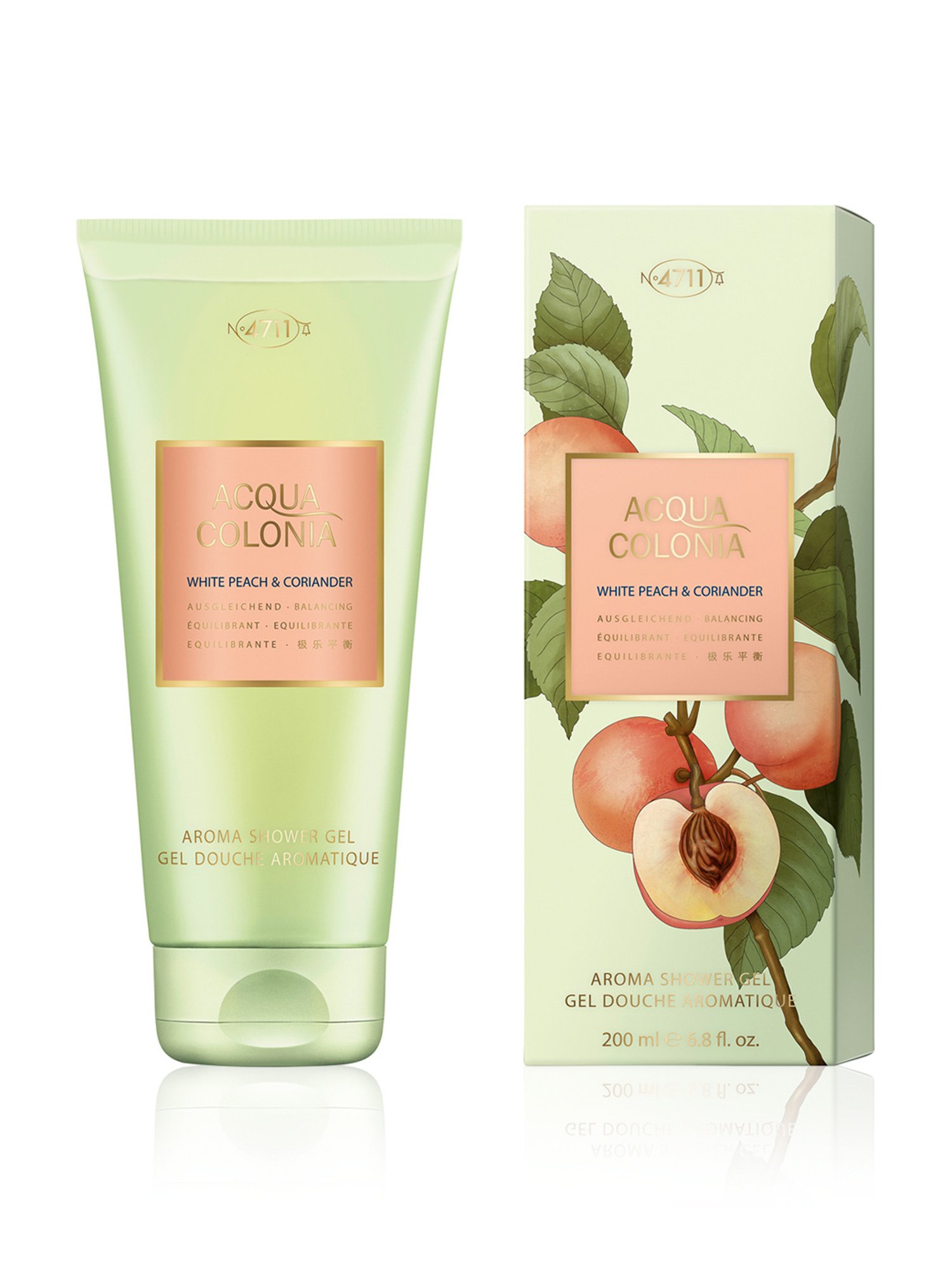 4711 Acqua Colonia White Peach & Coriander Aroma Shower Gel - 200 ml