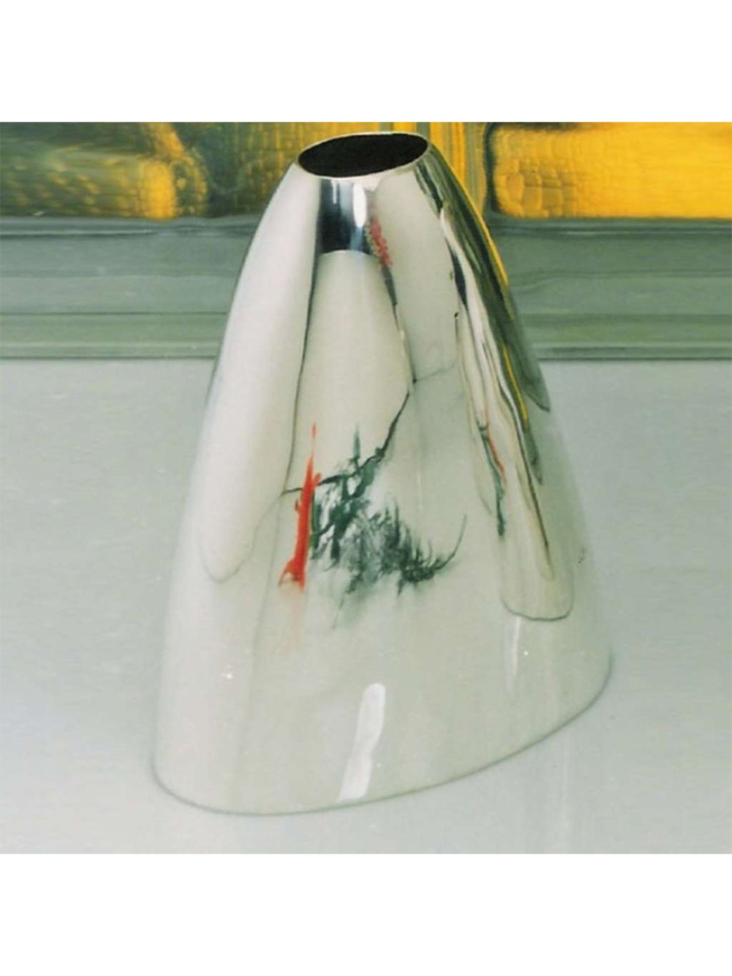 Episode Silver Plated Flower Vase Pyramid