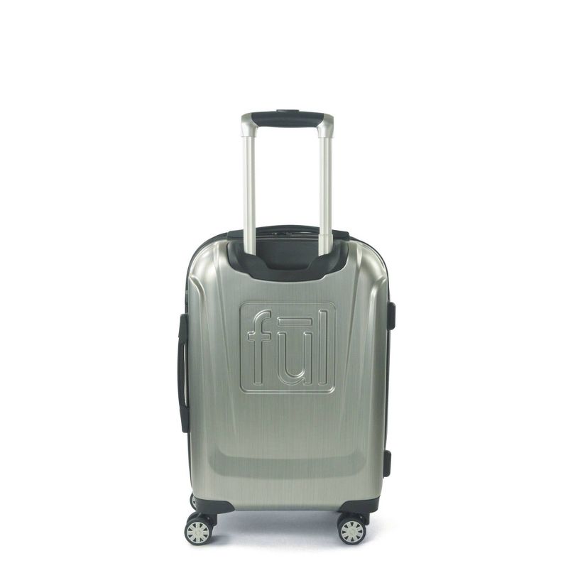 FUL Disney Mickey Mouse Textured 21" Carry On Hardside Rolling Suitcase - Silver