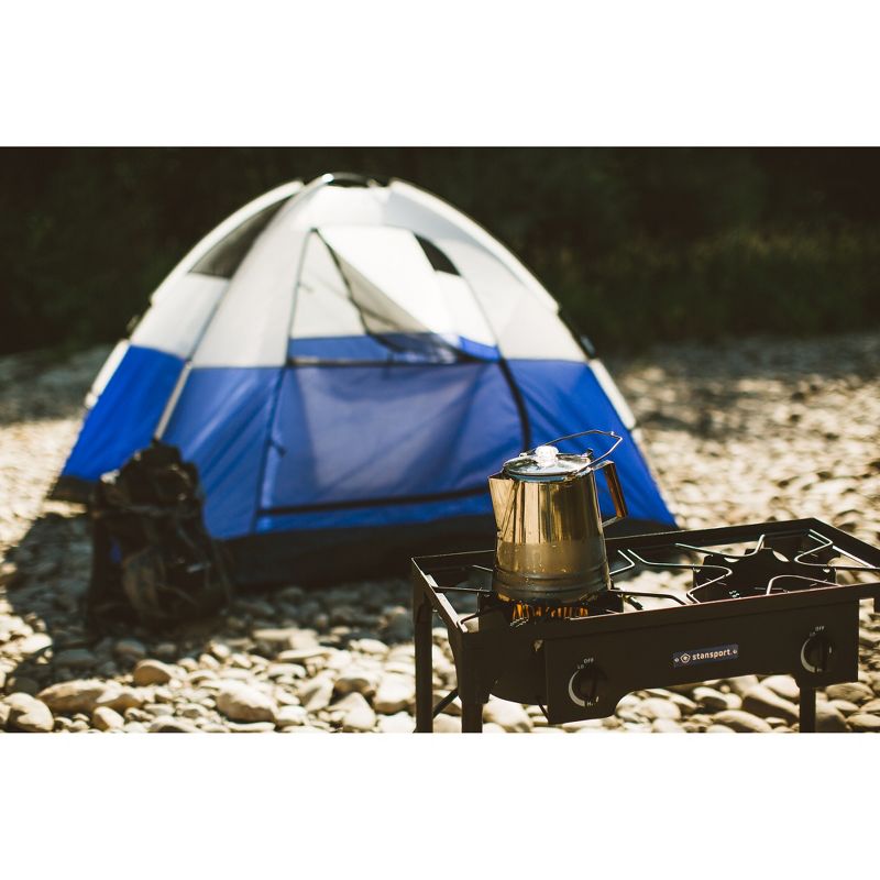 Stansport Stainless Steel Percolcator Coffee Pot 28 Cups