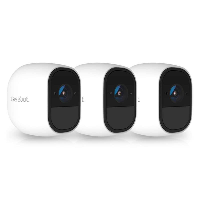 3 Pack  Case Compatible with Arlo Pro Arlo Pro 2 Smart Security 100 WireFree Cameras Protective Silicone Skin Cover for Arlo Pro Camera White