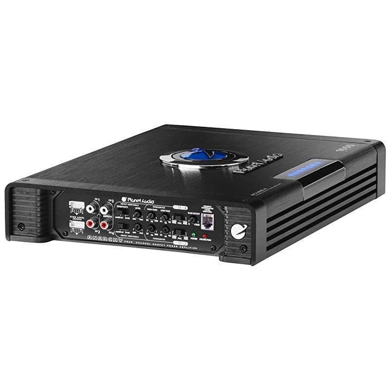 AC16004 4 Channel Car Amplifier 1600 Watts Full Range Class AB 24 Ohm Stable Mosfet Power Supply Bridgeable