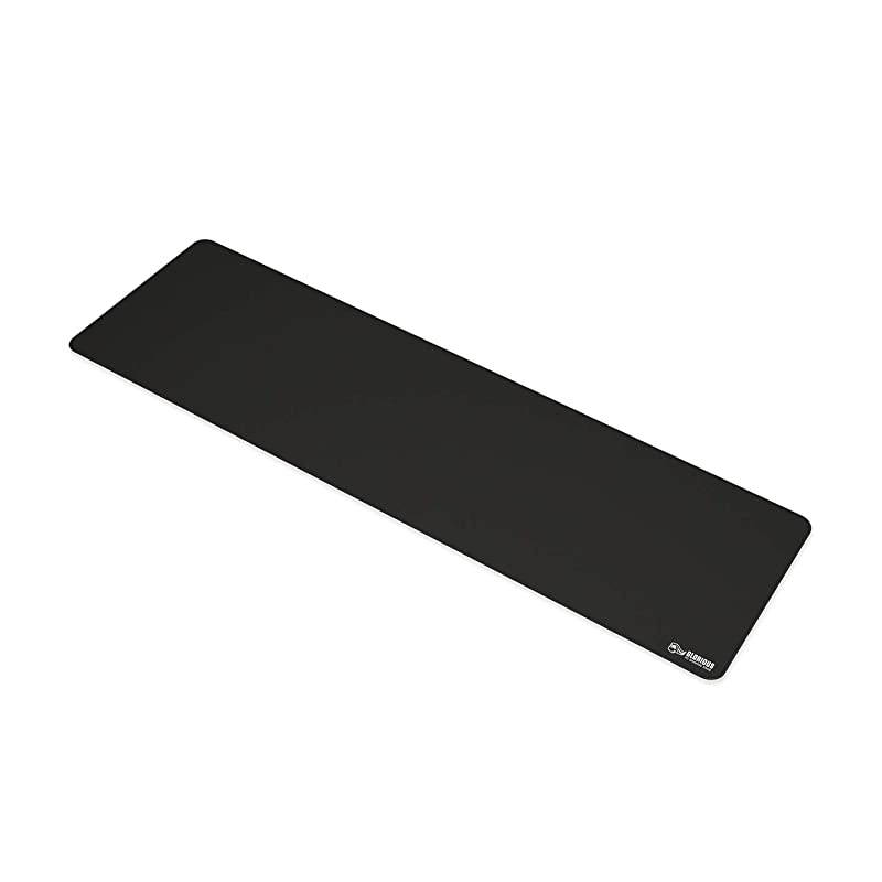 Extended Gaming Mouse PadMat Long Black Cloth Mousepad Stitched Edges | 11x36 GE