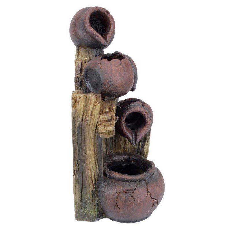 Ceramic Cascading Vines Garden Fountain - Acorn Hollow