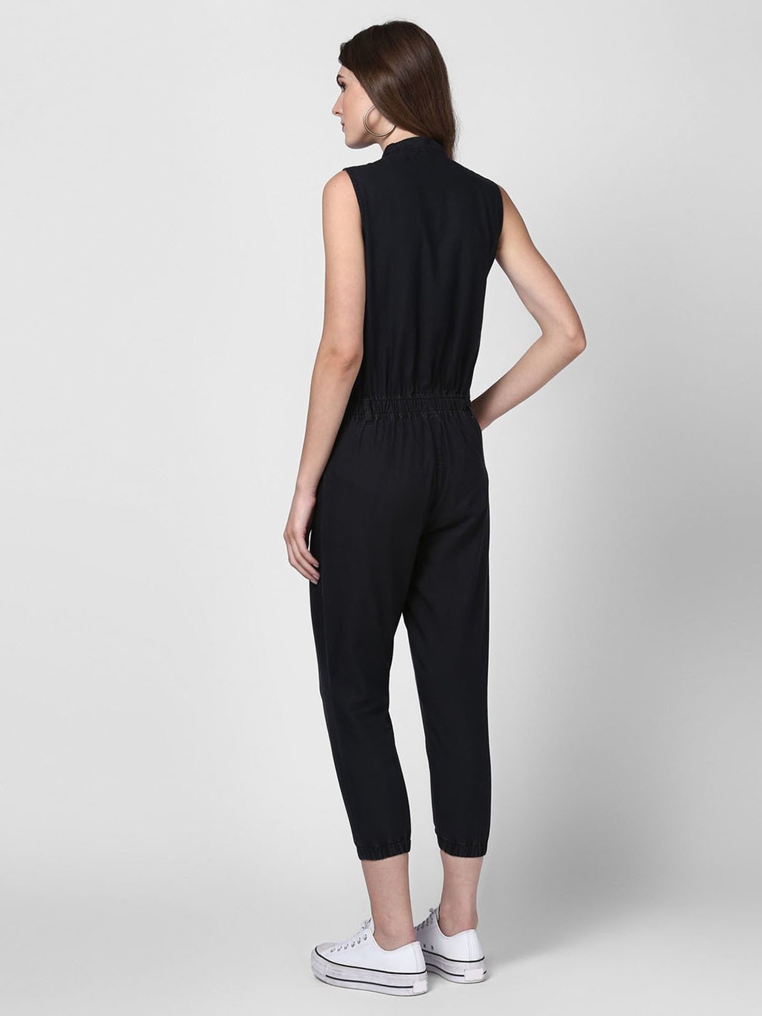 StyleStone Black Maxi Jumpsuit