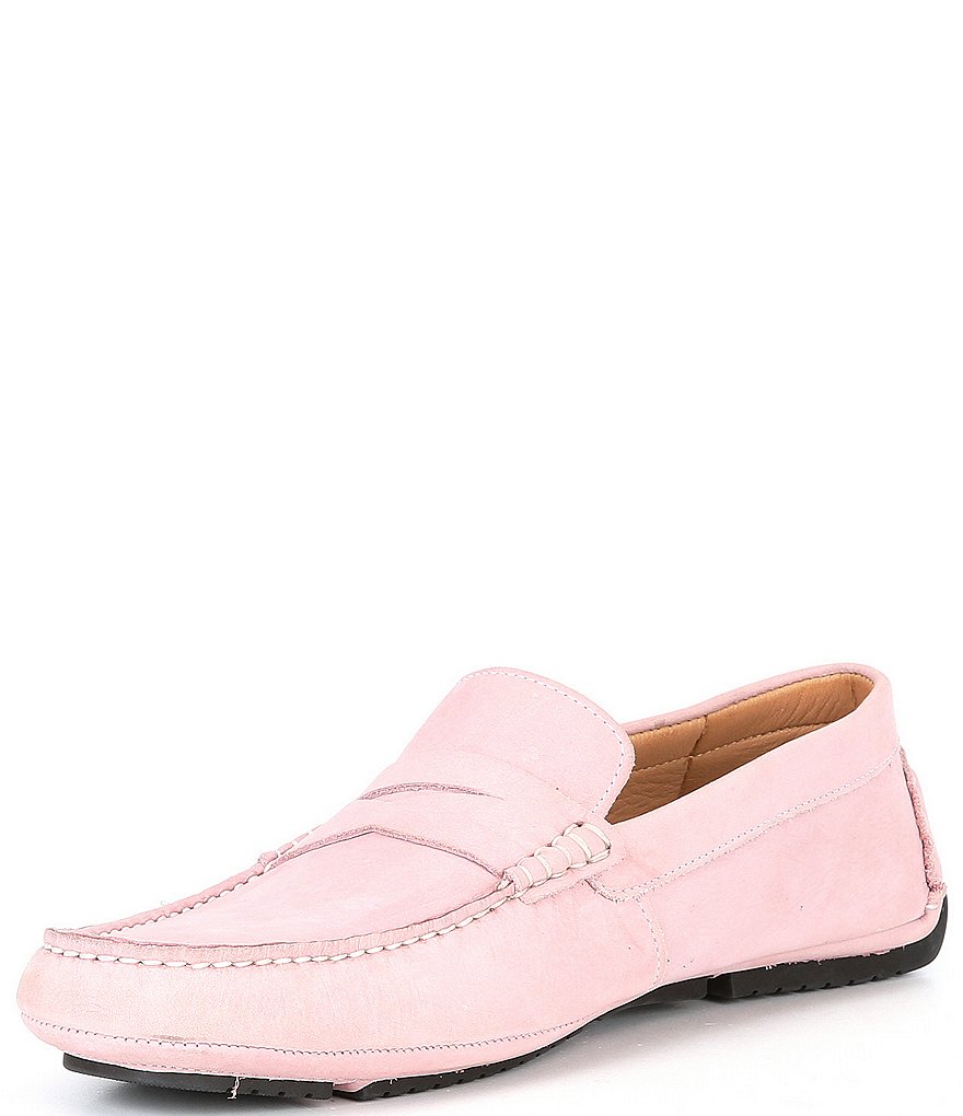 Flag LTD. Men's Morgan Suede Leather Penny Loafer Moccasins