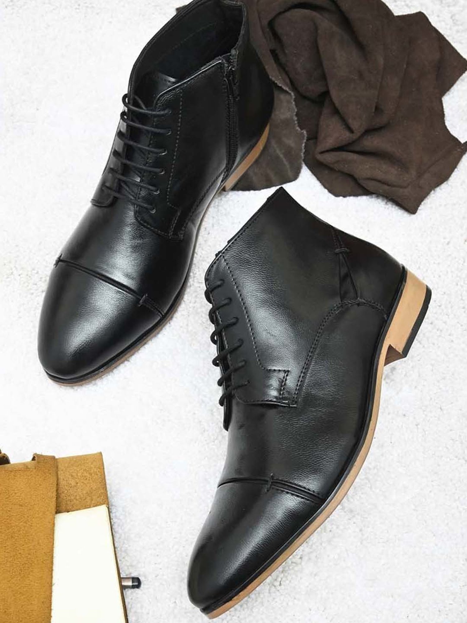 Giorgio Men's Black Derby Boots