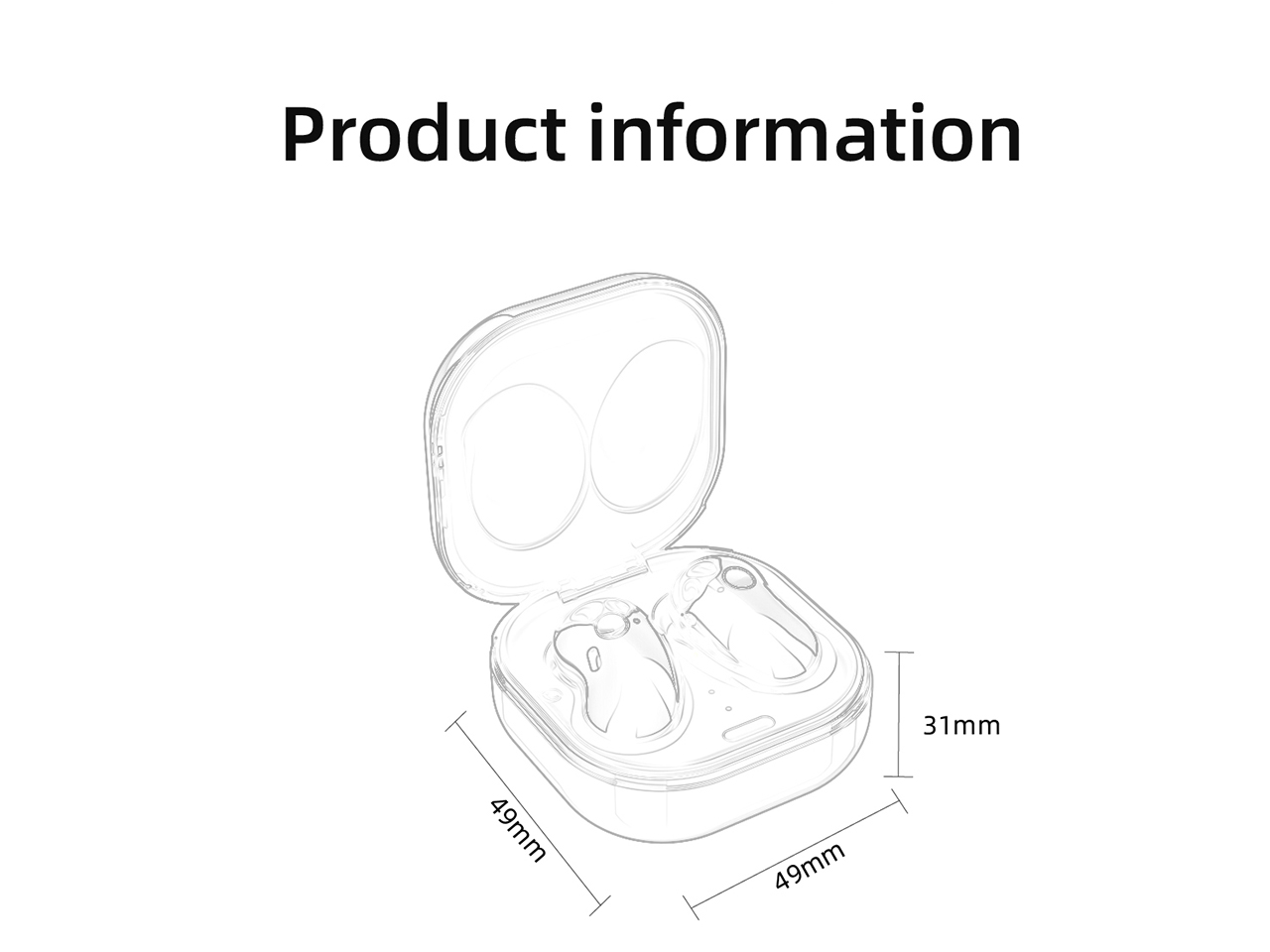 True Wireless Earbuds, Hadisala Bluetooth 5.0 Headset With 30H Playback Time Touch Control, IPX6 Waterproof Bluetooth TWS Stereo Headset with Built-in HD Microphone, Suitable for Fitness, Leisure